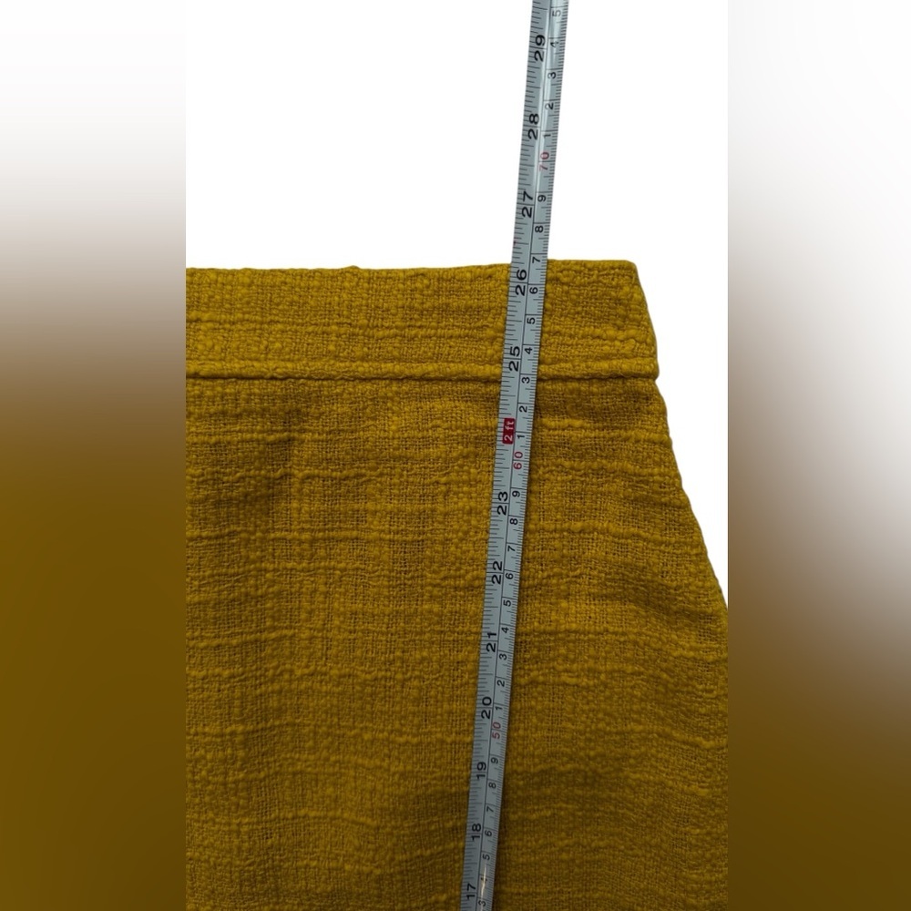 NWT J. CREW blazer and skirt Mustard Gold Textured Size 00​ - Picture 11 of 16